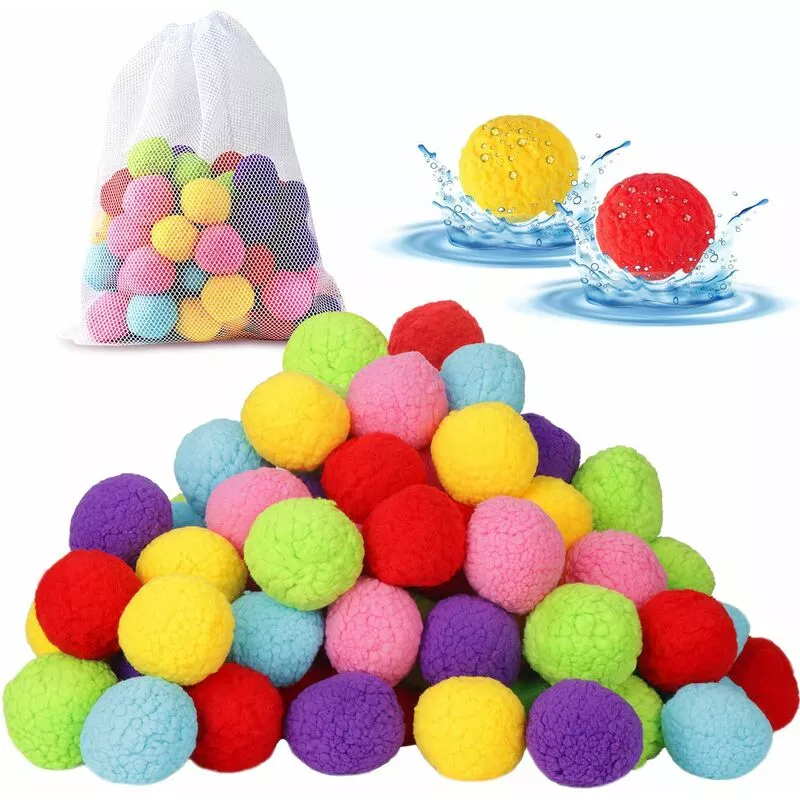 Qersta - Juegos de agua Bola absorbente de agua Piscina al aire libre Juguete de playa de agua reutilizable 20 piezas barato