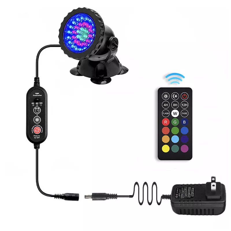 Qersta - Lámpara sumergible led con temporizador y control remoto