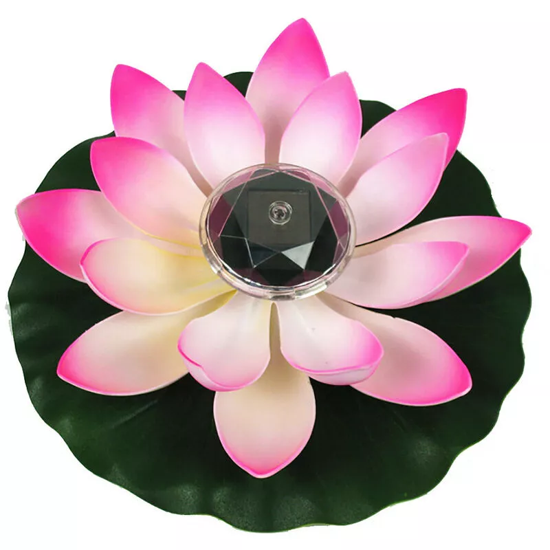 Qersta - Luz led solar flotante en forma de loto