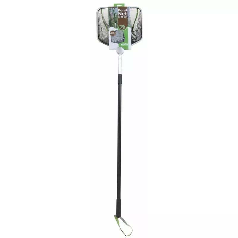 Recogehojas cuadrada de 35 cm para estanques con pértiga - Velda barato