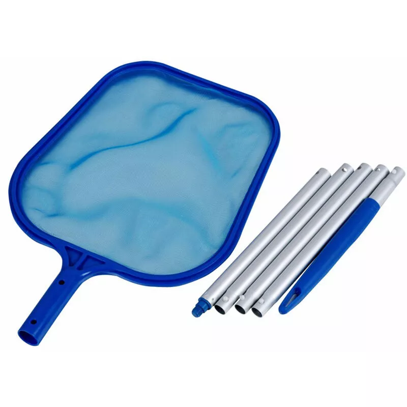 Red de limpieza de piscinas con poste de 45 pulgadas Red de limpieza de piscinas con 5 secciones de postes de aluminio desmontables Rastrillo de barato