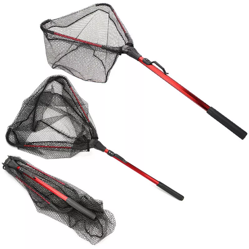 Red de pesca de red de aterrizaje plegable para pescar o liberar peces barato