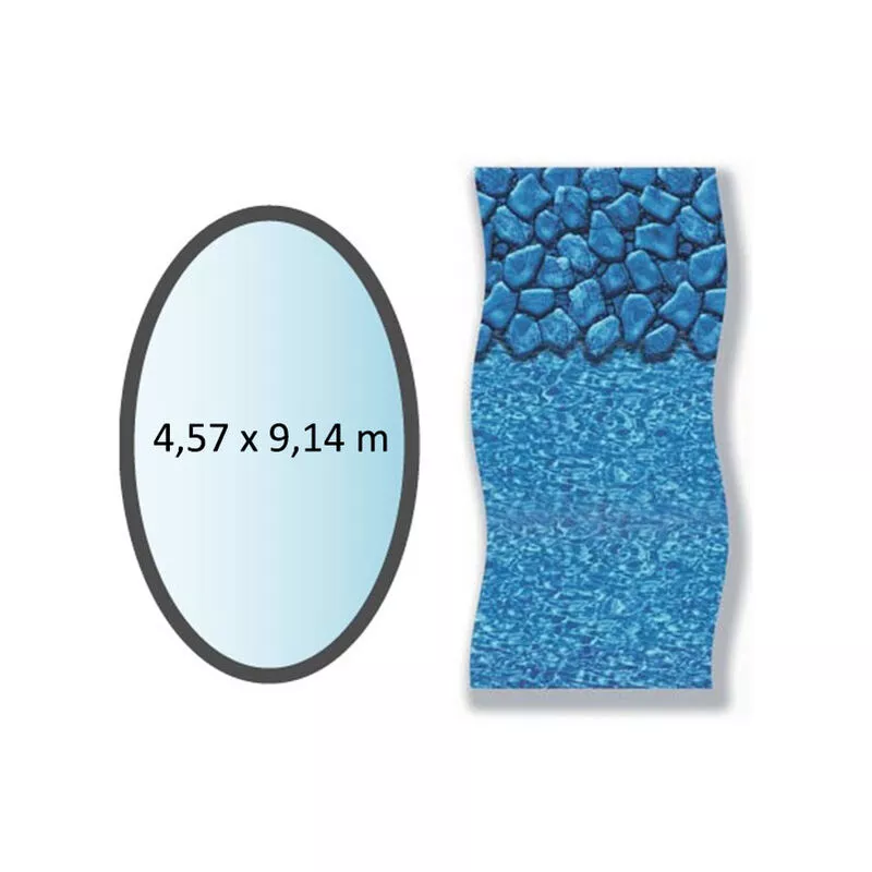 Revestimiento de roca ovalada de 4