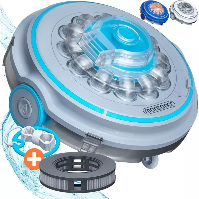 Robot Limpiafondos de Piscina Poolboy600 Aspirador Inalámbrico Automático Incl. Baterias Cargador Cordón Flotante y Filtro Poolboy600 grau (de) barato