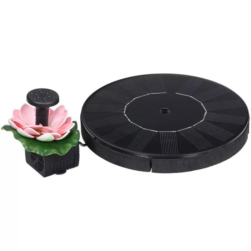 Ronda de almacenamiento de energia solar Fontaine 3-12 V con juego de decoracion floral tiene bomba de agua solar para la piscina al aire libre barato