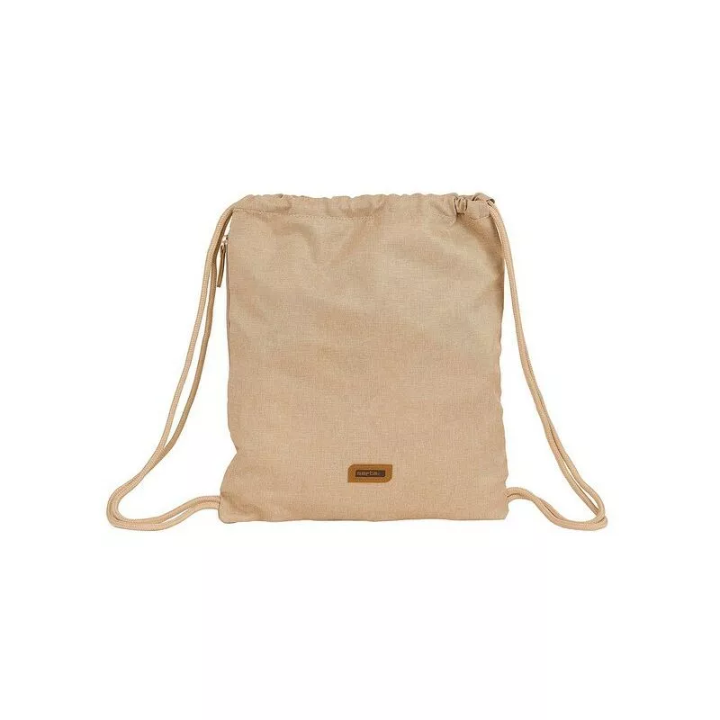 Safta Bolsa Mochila con Cuerdas Safta Beige barato