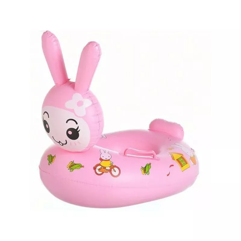 Sandblasto inflable de niños mar con bragas y espalda de 70 cm de conejo rosa barato
