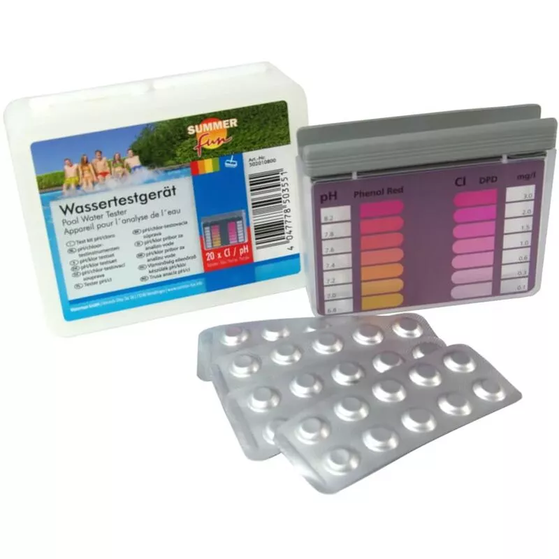 Set de test de ph y cloro Summer Fun Transparente barato