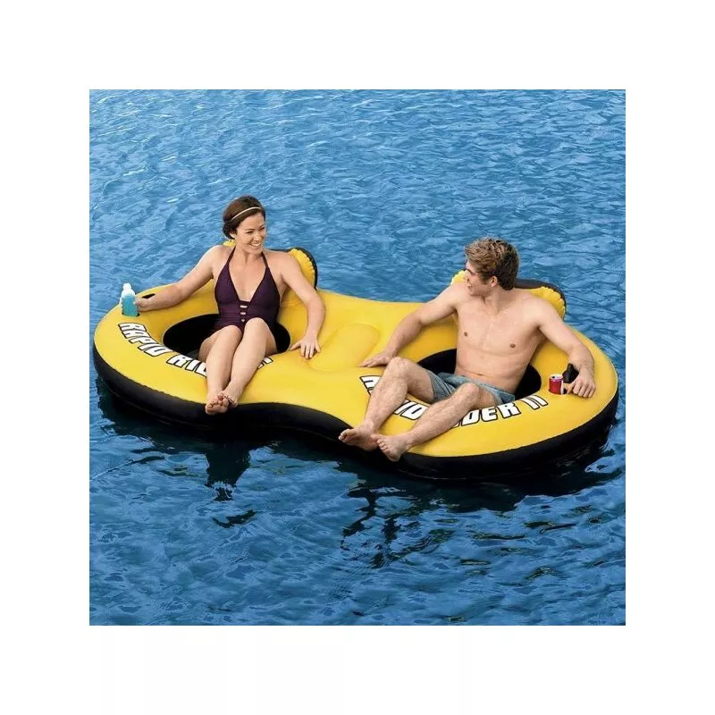 Sillón de colchón inflable de 2 salones con respaldo de fondo de 259x135x50cm barato