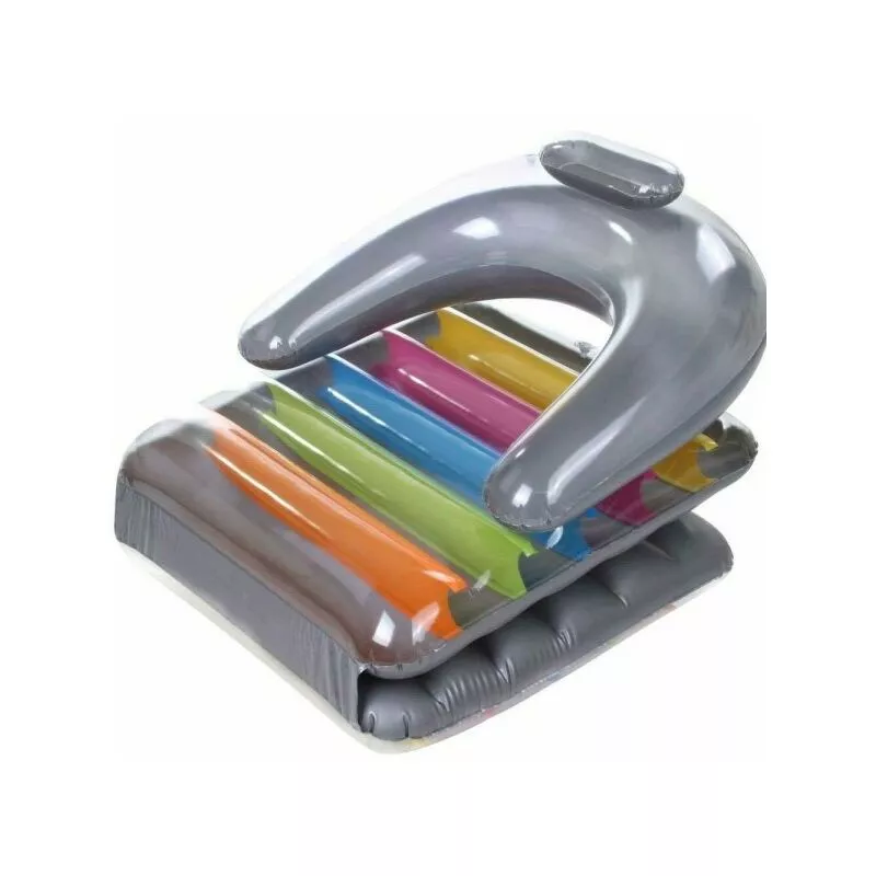 Sillón de colchones inflables multicolor 198x84cm para piscina plegable de mar barato