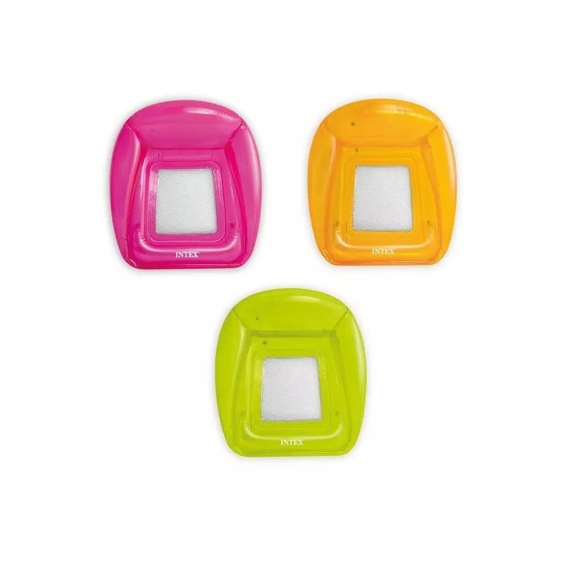 Sillón inflable transparente con red 104x102cm Surtido Color Swimming Pool 56802 barato