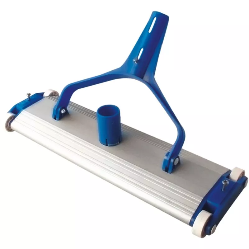 Siqua - Limpiafondos de Aluminio para Piscinas con Cuatro Ruedas y Cepillo de Arrastre. Limpia Piscinas. barato