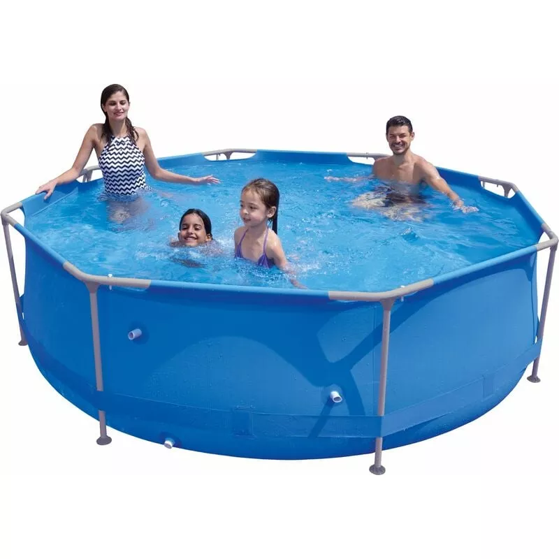 Siqua - Piscina Desmontable con Estructura de Acero y Redonda. Tamaño 3m x 76cm de Alto. Resistente al Sol. Capacidad 4383L barato