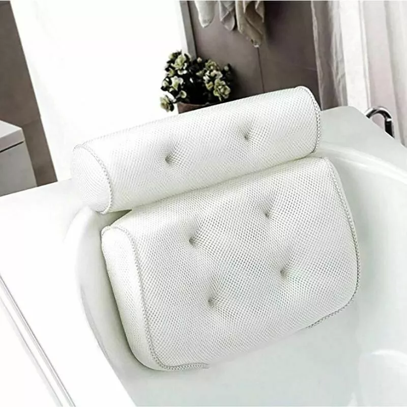 Soleil - Almohada de baño Cojín de baño con 6 ventosas antideslizantes