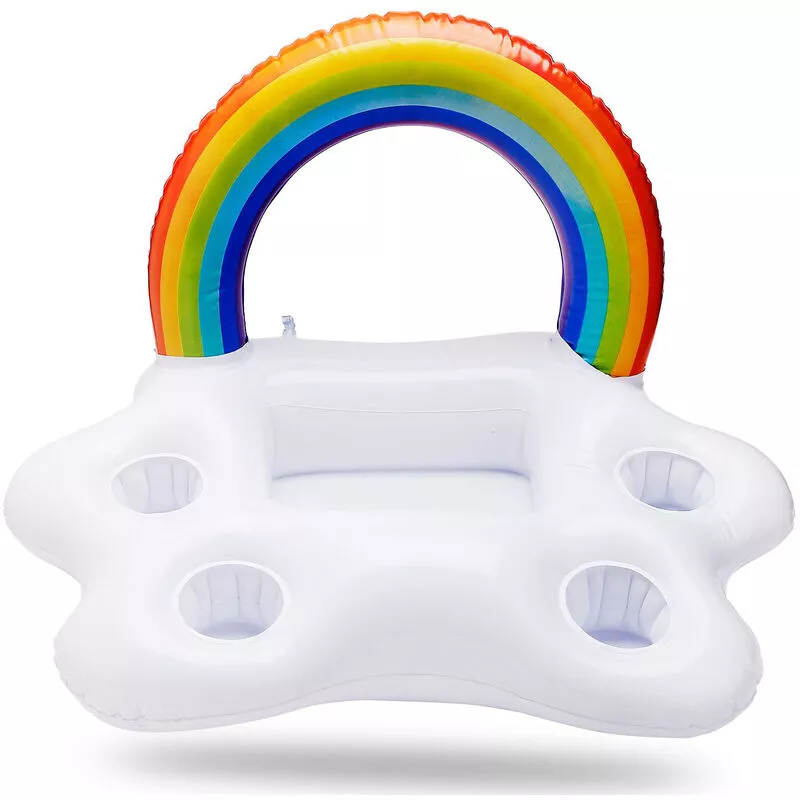 Soporte flotante para bebidas Ensalada inflable para bebidas Barra para servir hielo de frutas Enfriadores de alimentos Bandeja flotante Accesorios barato