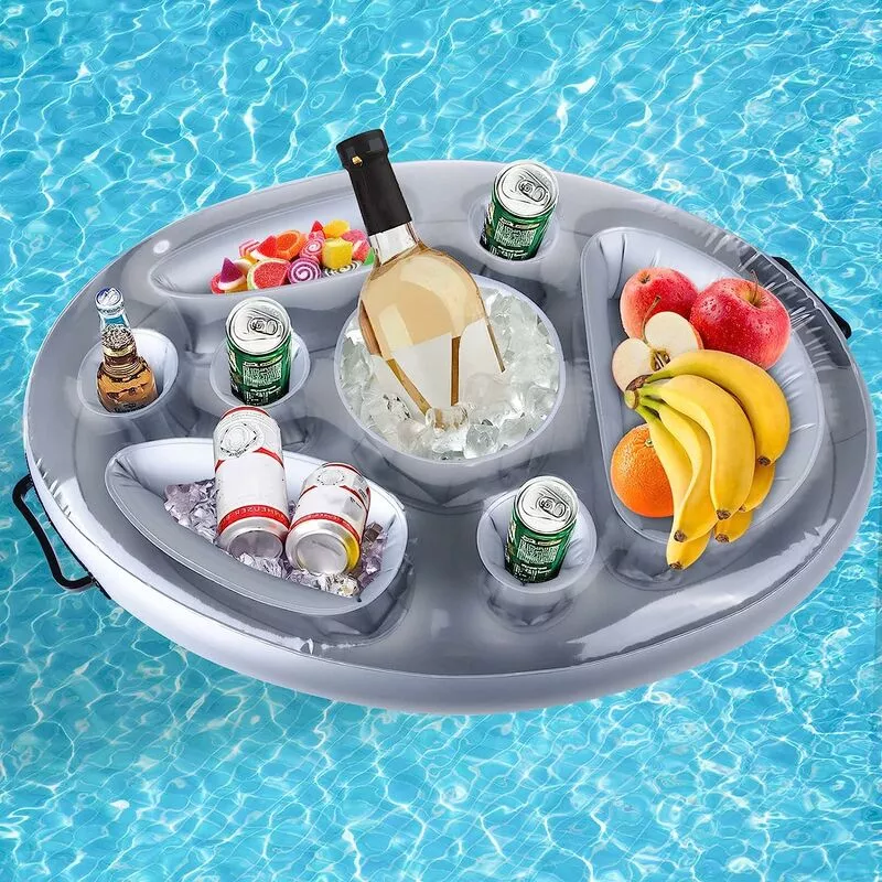 Soporte inflable para bebidas de 8 agujeros