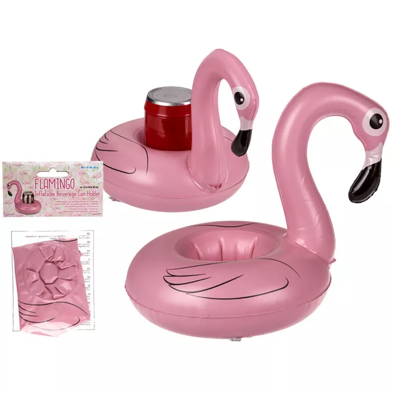 Soporte para Bebidas Flamenco Hinchable 22 x 18 x 20 cm