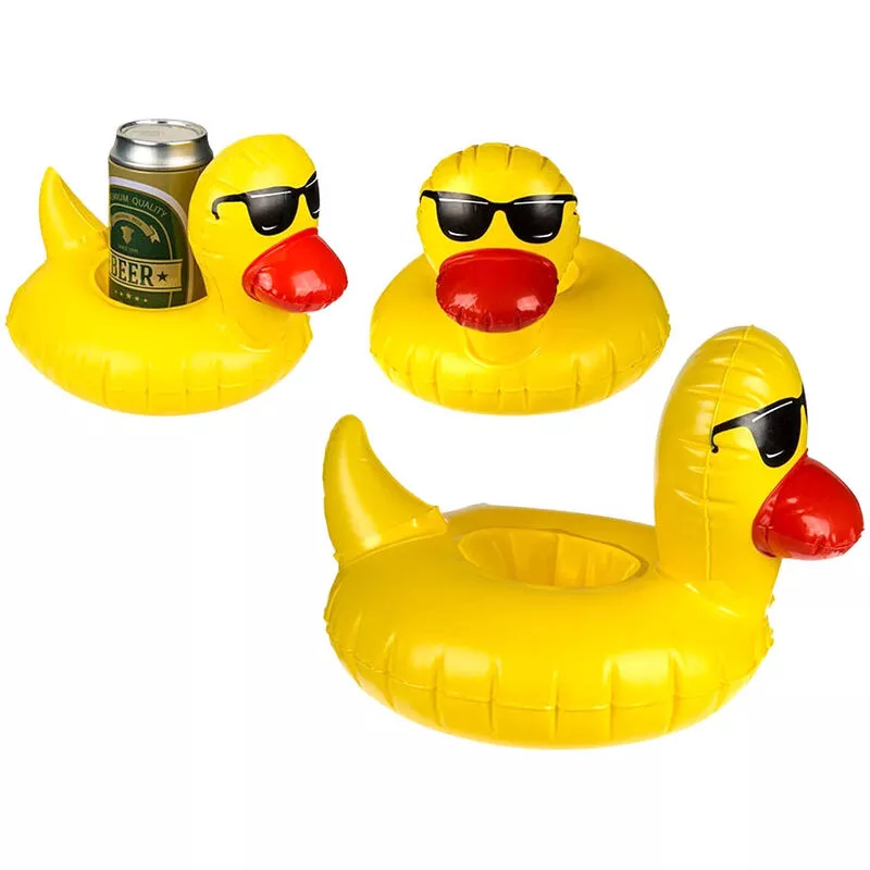 Soporte para Bebidas Pato Hinchable 22 x14cm