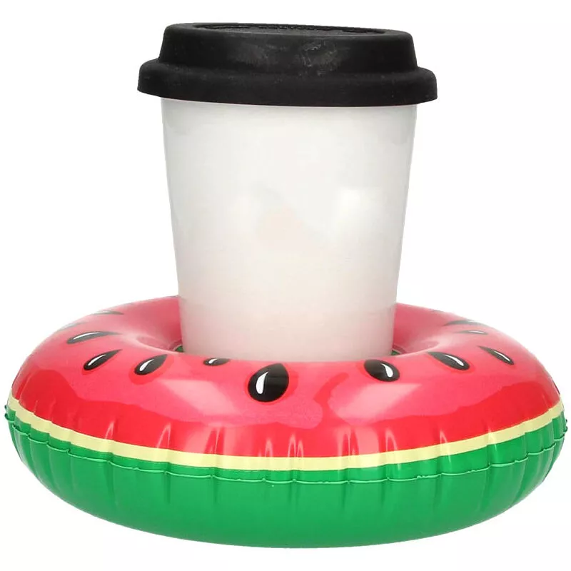 Soporte para Bebidas Sandía Hinchable 19cm Diámetro