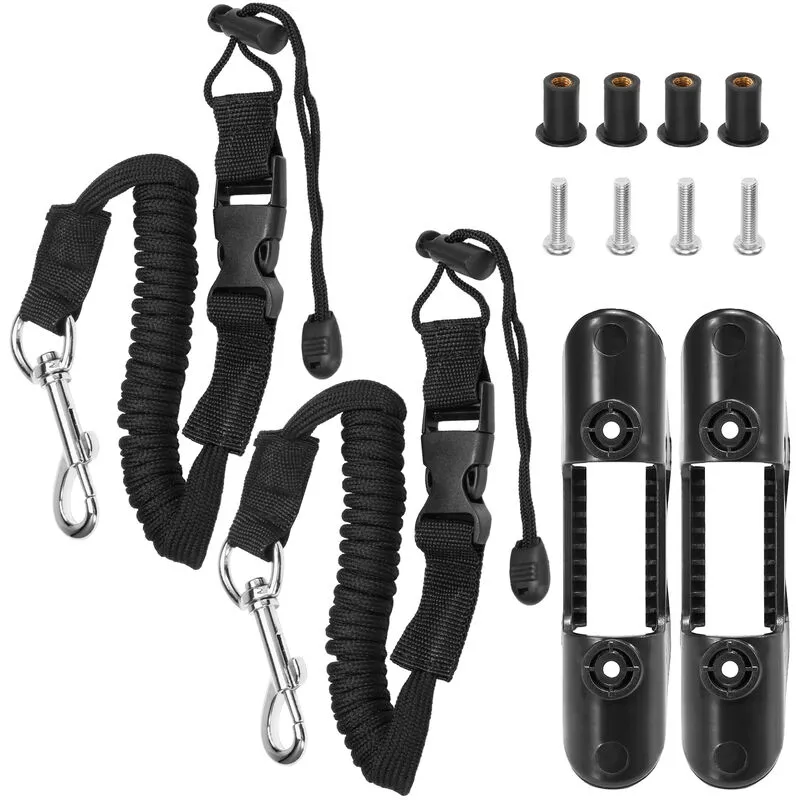 Soportes de paleta de kayak Correas de paleta de seguridad ajustables para kayak Clips de montaje en cubierta Accesorios universales para kayak barato