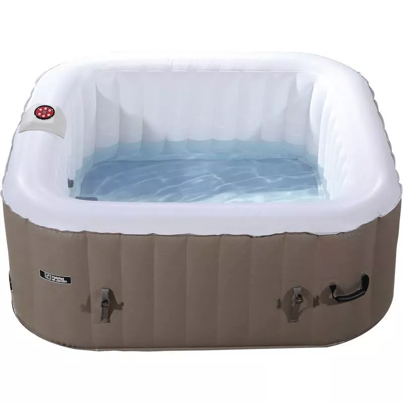 Spa hinchable - Monac en pvc - 4 personas - topo/ crema barato