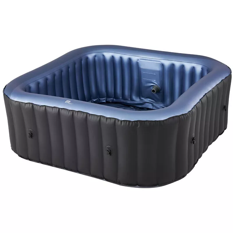 Spa hinchable cuadrado de 6 plazas ibiza - Negro barato