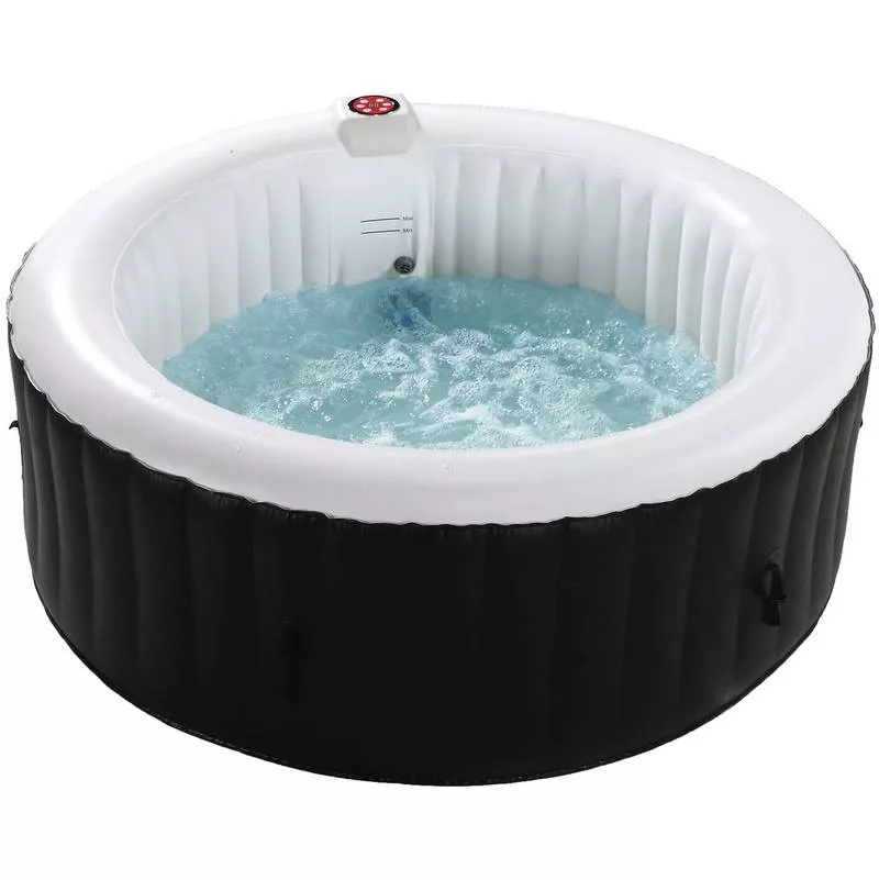 Spa hinchable saint tropez en pvc - 4 plazas- negro barato