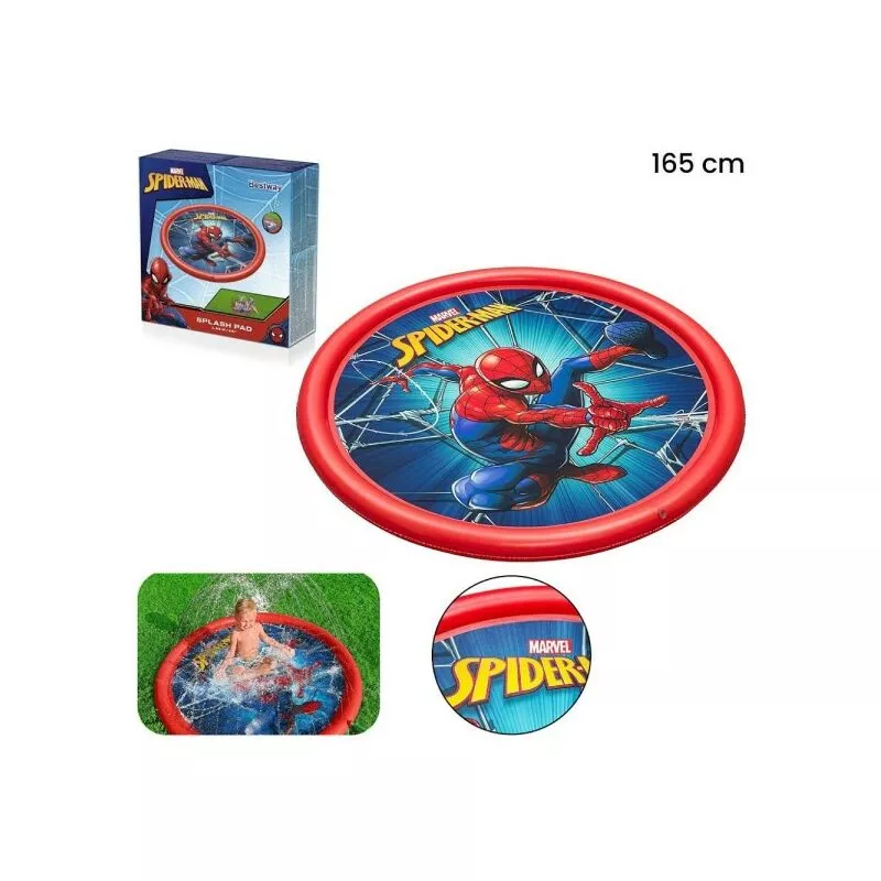 Spruzzi Flice Cartpet Natación inflable con Fountain Spider-Man 165cm 98792 barato