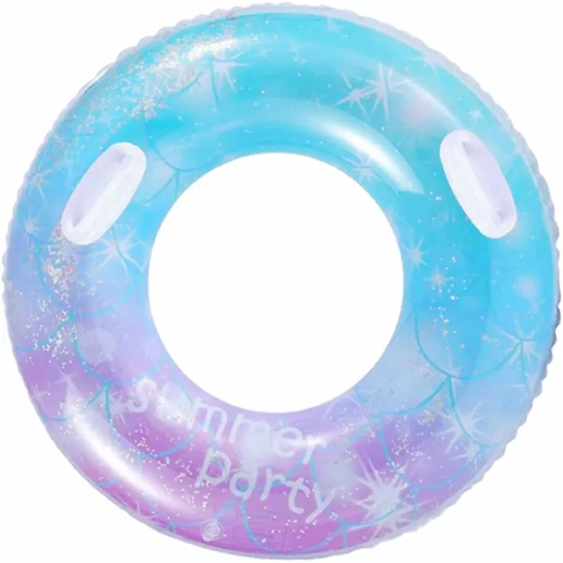 Starry Sky Anillo de natación intermitente Piscina de verano Tubo de natación inflable con boquilla intermitente impermeable Boyas de natación para barato