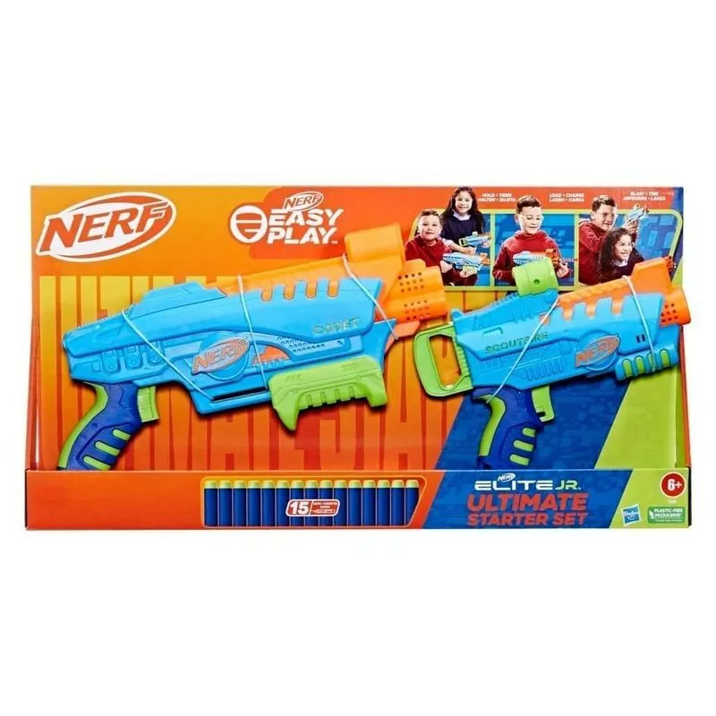 Starter Set de dos Lanzadores Nerf Elite Junior con 15 dardos Elite barato