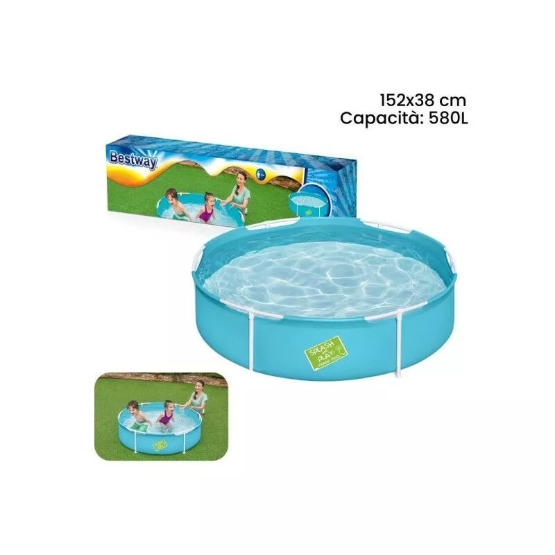 Stock Ground Pool Steel Pro Frame Rotonda de 152x38 cm 580lt para niños 56283 barato
