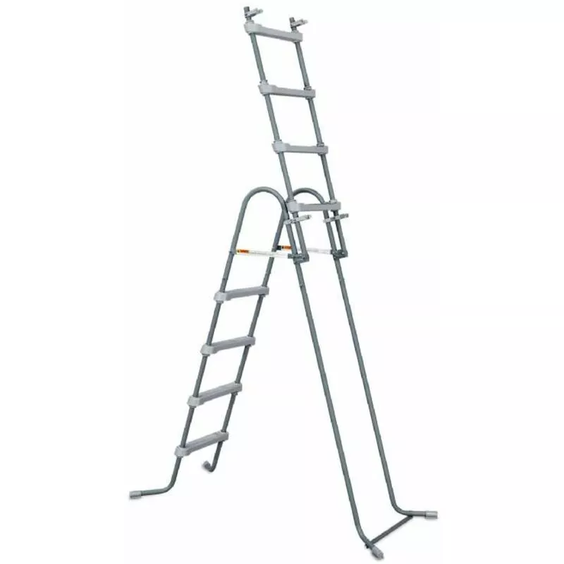 Summer Waves - Escalera de piscina gris para caminar - h 132cm barato