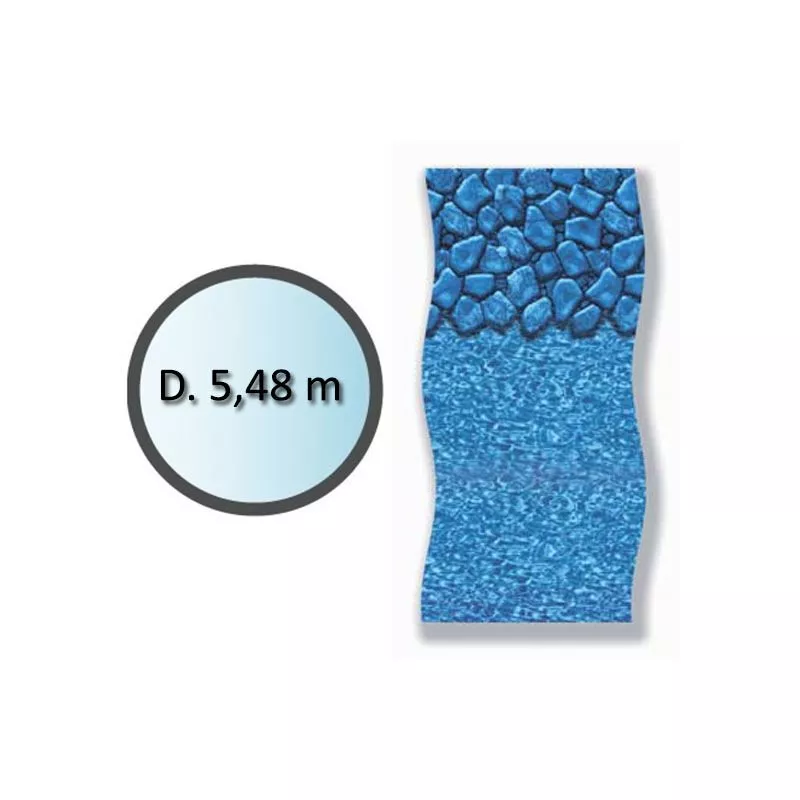 Swimline - Liner de canto rodado redondo de 5