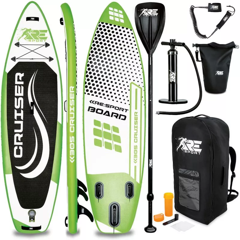 Tabla SUP Hinchable 305cm Verde | Tabla Paddle Surf | Stand-Up Board | Accesorios Completos + Bomba + Remo Ajustable | Para Principiantes y Expertos barato