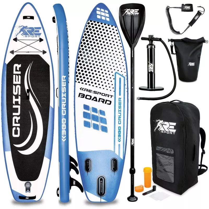 Tabla SUP Hinchable 380cm Azul | Tabla Paddle Surf | Stand-Up Board | Accesorios Completos + Bomba + Remo Ajustable | Para Principiantes y Expertos barato