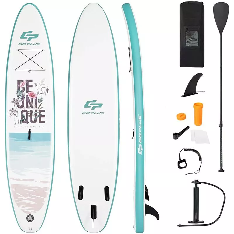 Tabla de Paddle Sup Board Inflable 335x76x15cm Superficie Antideslizante con Accesorios Sup