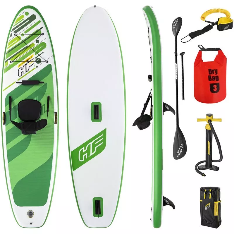 Tabla de SUP inflable Verde 340x89x15cm Stand up Paddle Board hinchable con múltiples accesorios - Bestway barato