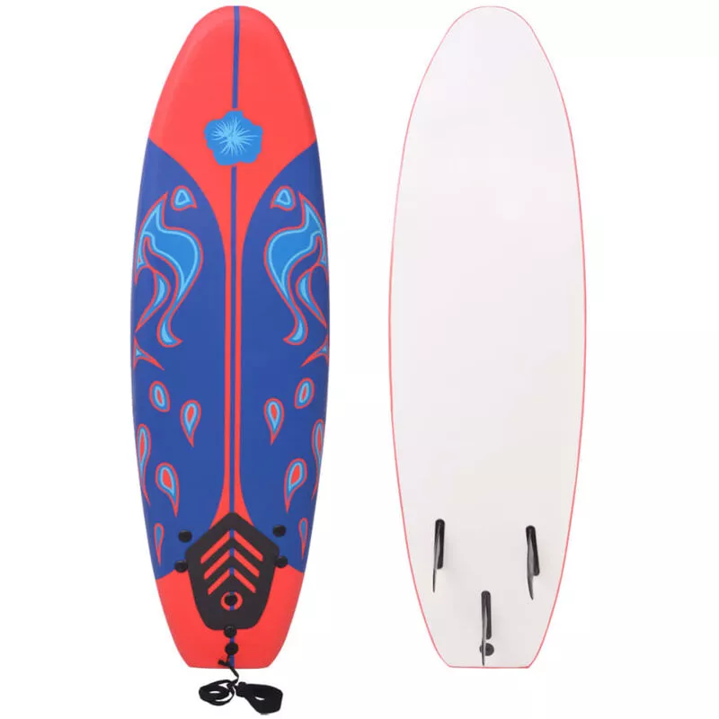 Tabla de surf azul y roja 170 cm - Multicolor - Vidaxl barato