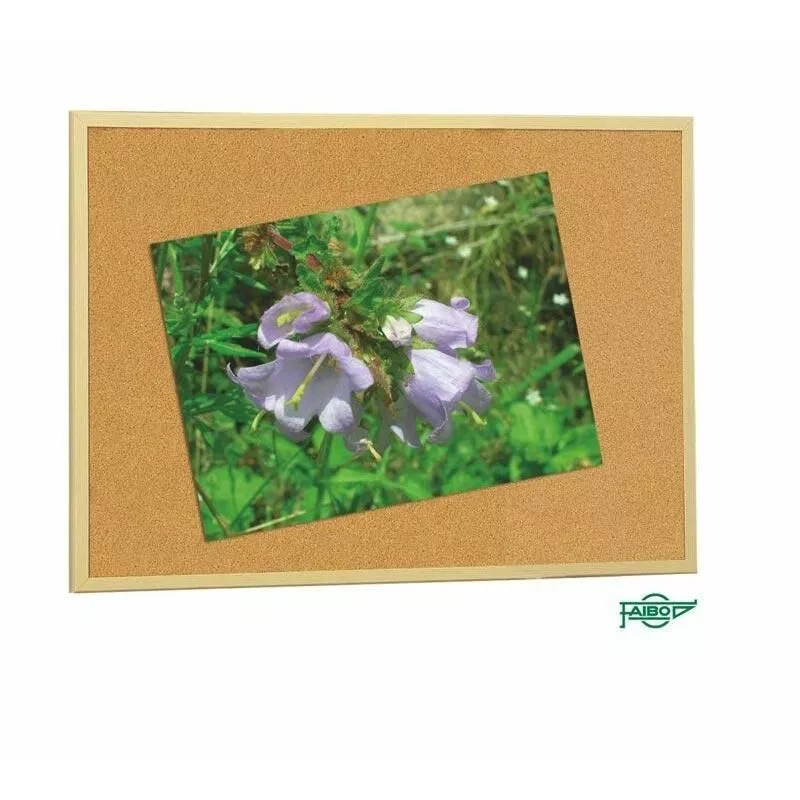 Tablero corcho con adhesivo removible 60x90 cm con marco de madera - Faibo barato