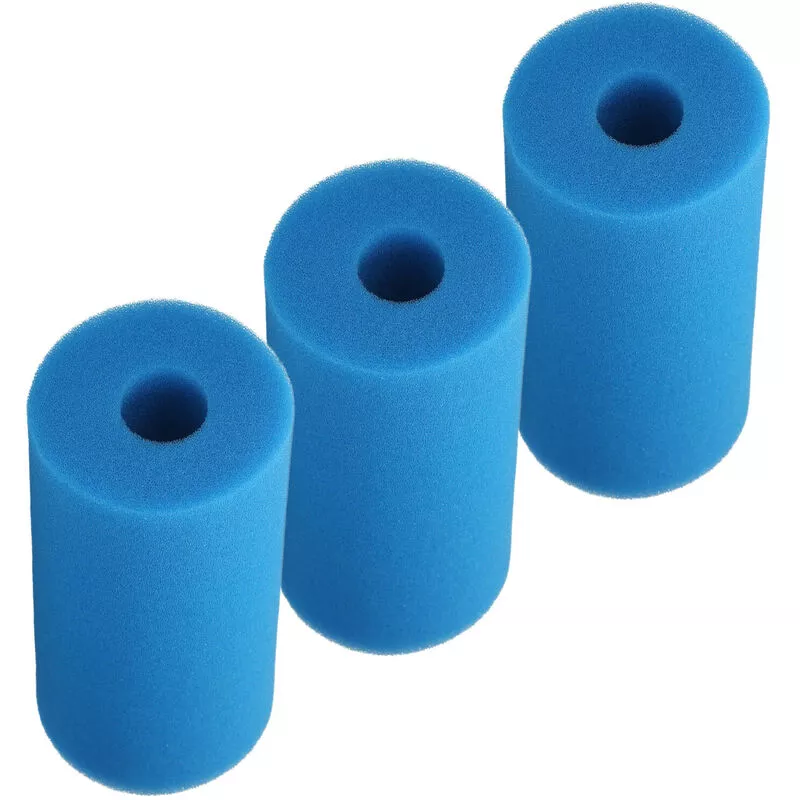 Tancyco - Filtro de espuma para piscina Filtro de cartucho lavable reutilizable para piscina Reemplazo de acuario para filtro tipo a Azul 26.5 15 barato