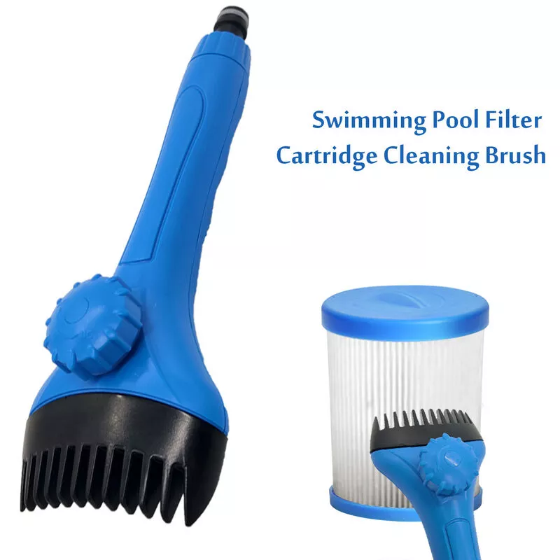 Tancyco - Limpiador de cartucho de filtro Filtros de piscina Cepillo de limpieza por chorro Herramienta de limpieza Cabezal de cepillo desmontable barato