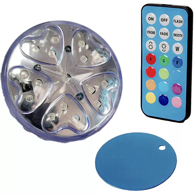 Tancyco - Luces de piscina sumergibles regulables con control remoto ir Luces de fuente de estanque led rgbw 13 colores y 4 modos de iluminación IP68 barato