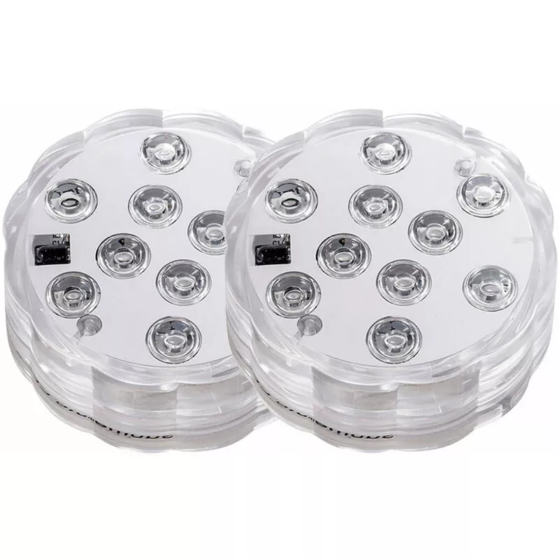 Tancyco - Luces led de buceo con celda remota rf Operada IP68 Luz subacuática impermeable 10LED 16 Luces de estanque que cambian de color para fuente barato