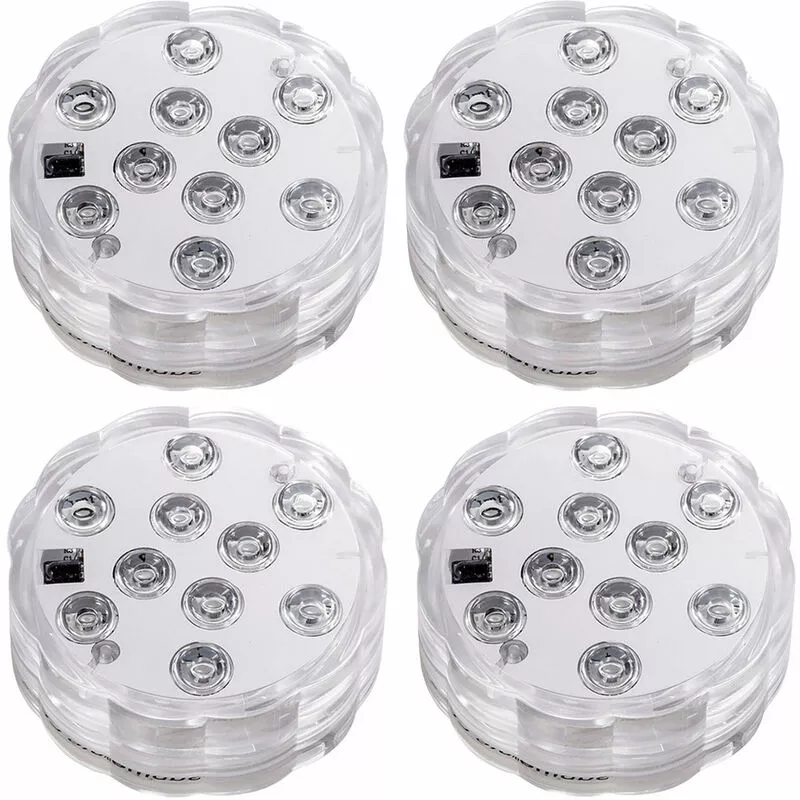 Tancyco - Luces led de buceo con celda remota rf Operada IP68 Luz subacuática impermeable 10LED 16 Luces de estanque que cambian de color para fuente barato