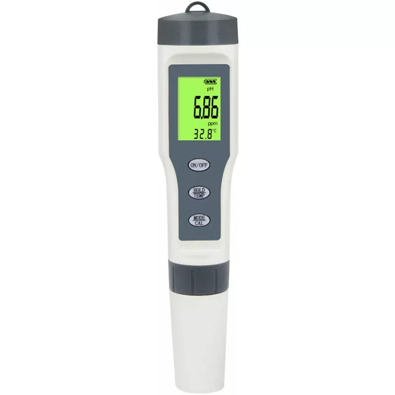 Tancyco - Medidor de ph digital con atc 3 en 1 Probador de calidad del agua Medidor de PH/Temperatura Probador de sólidos disueltos totales Detector barato