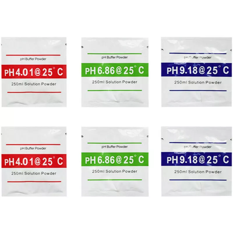 Tancyco - Punto de calibración del medidor de ph 3 Tipo de polvo de tampón de ph Juego de polvo de solución de calibración de medida para medidor de barato