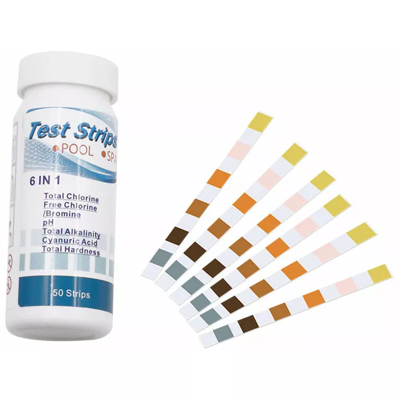 Tancyco - Tiras de prueba 6 en 1 para piscina