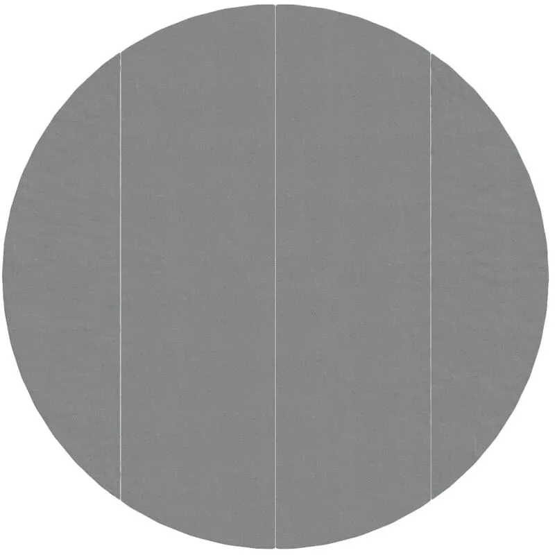 Tapiz de suelo piscina geotextil de poliéster gris claro Ø458cm vidaXL - Gris barato