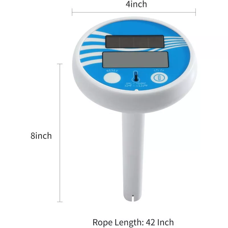 Termometro de piscina con energia solar barato