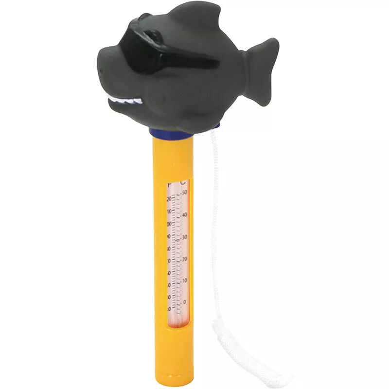 Termómetro de piscina flotante Termómetros de temperatura del agua con forma de animal de dibujos animados con cuerda para piscinas de interior al barato